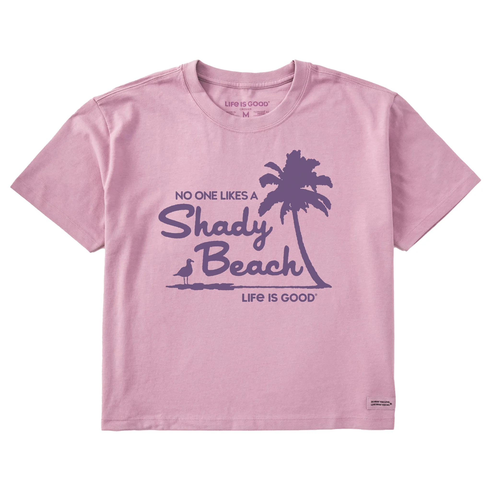 Women's Beach Short Sleeve Crusher Boxy Tee Life is Good