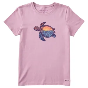 Women's Beach Turtle Sealife Short Sleeve Tee Life is Good