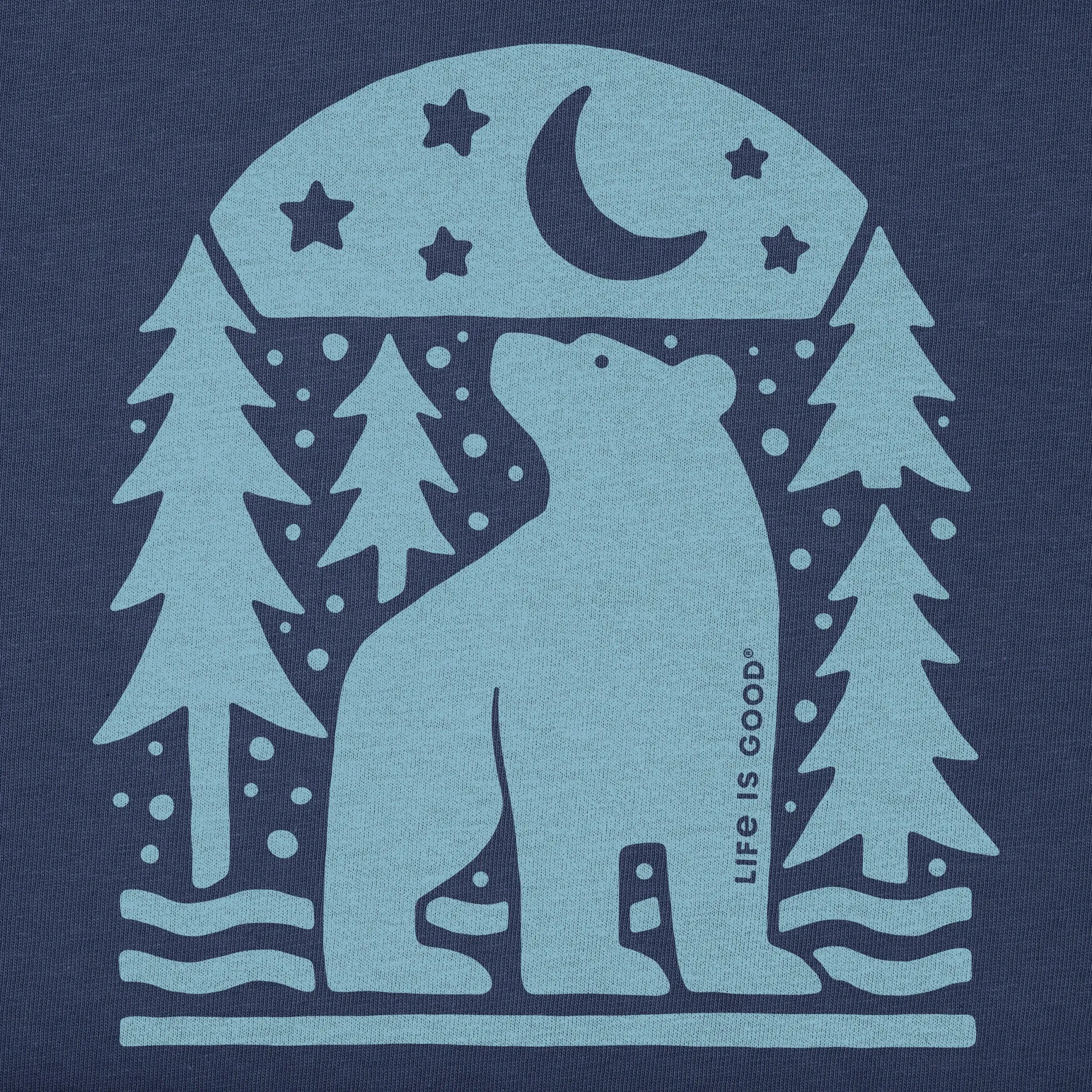 Women's Bear in the Woods Short Sleeve Crusher Tee Life is Good