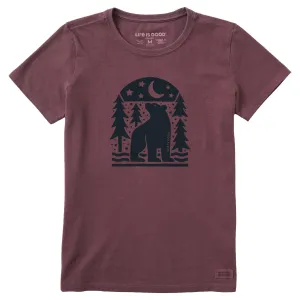 Women's Bear in the Woods Short Sleeve Crusher Tee Life is Good
