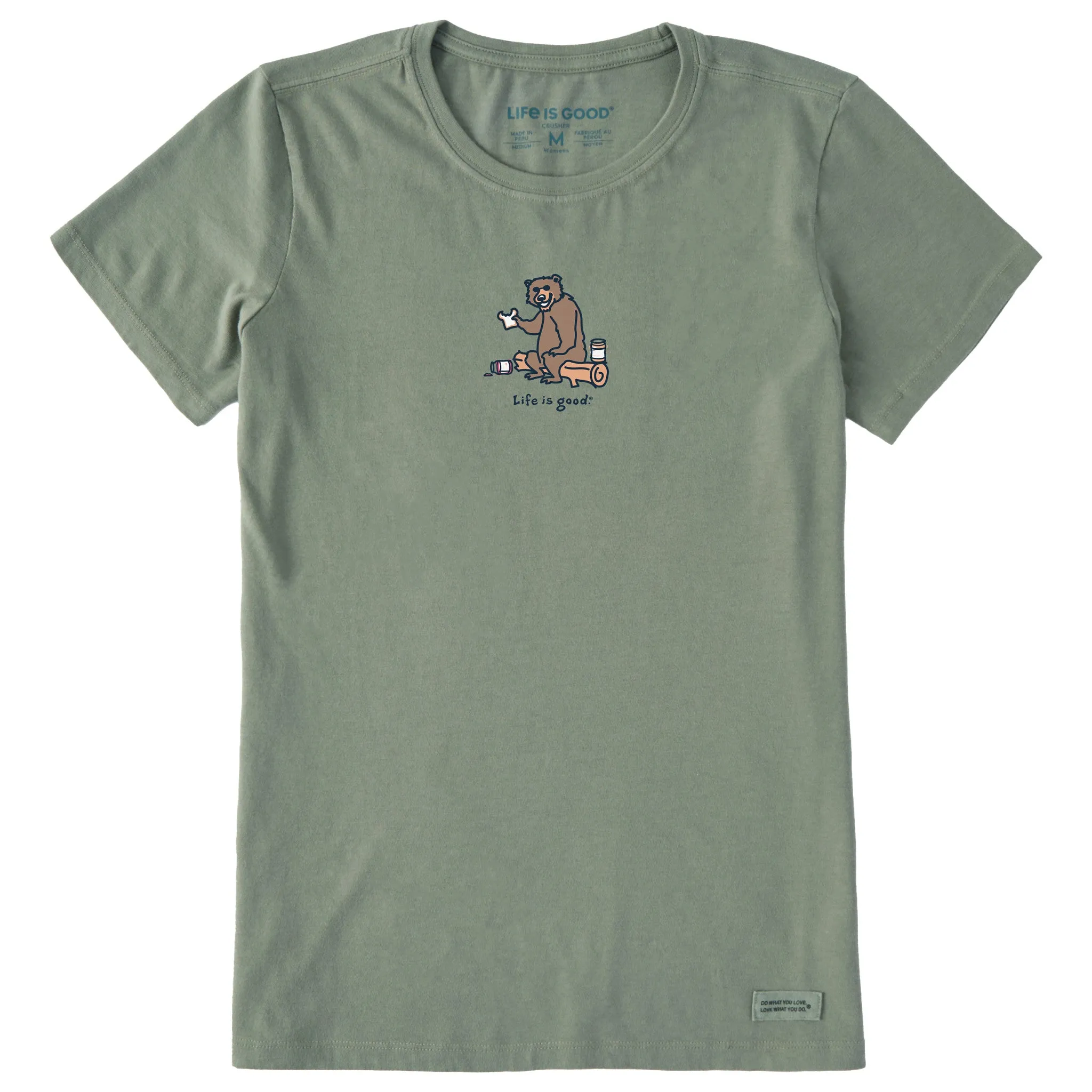 Women's Bear PB&J Short Sleeve Crusher Tee Life is Good