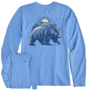 Women's Bearscape Long Sleeve Crusher Tee Life is Good