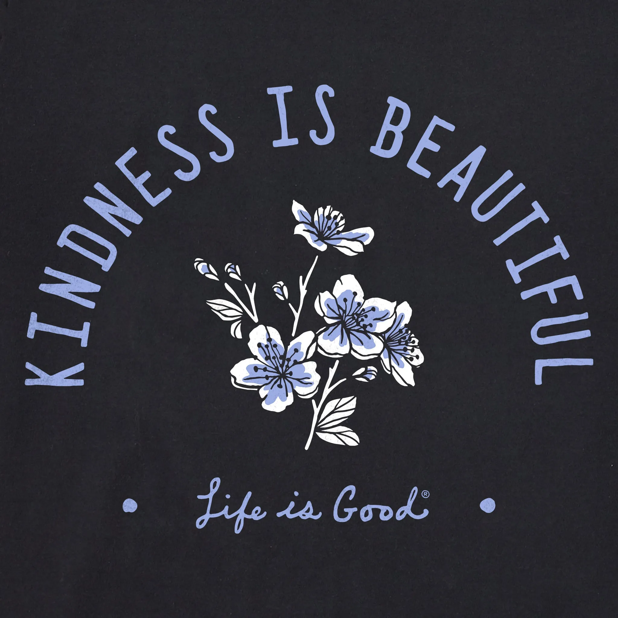 Women's Beautiful Cherry Blossoms Short Sleeve Crusher-LITE Tee Life is Good