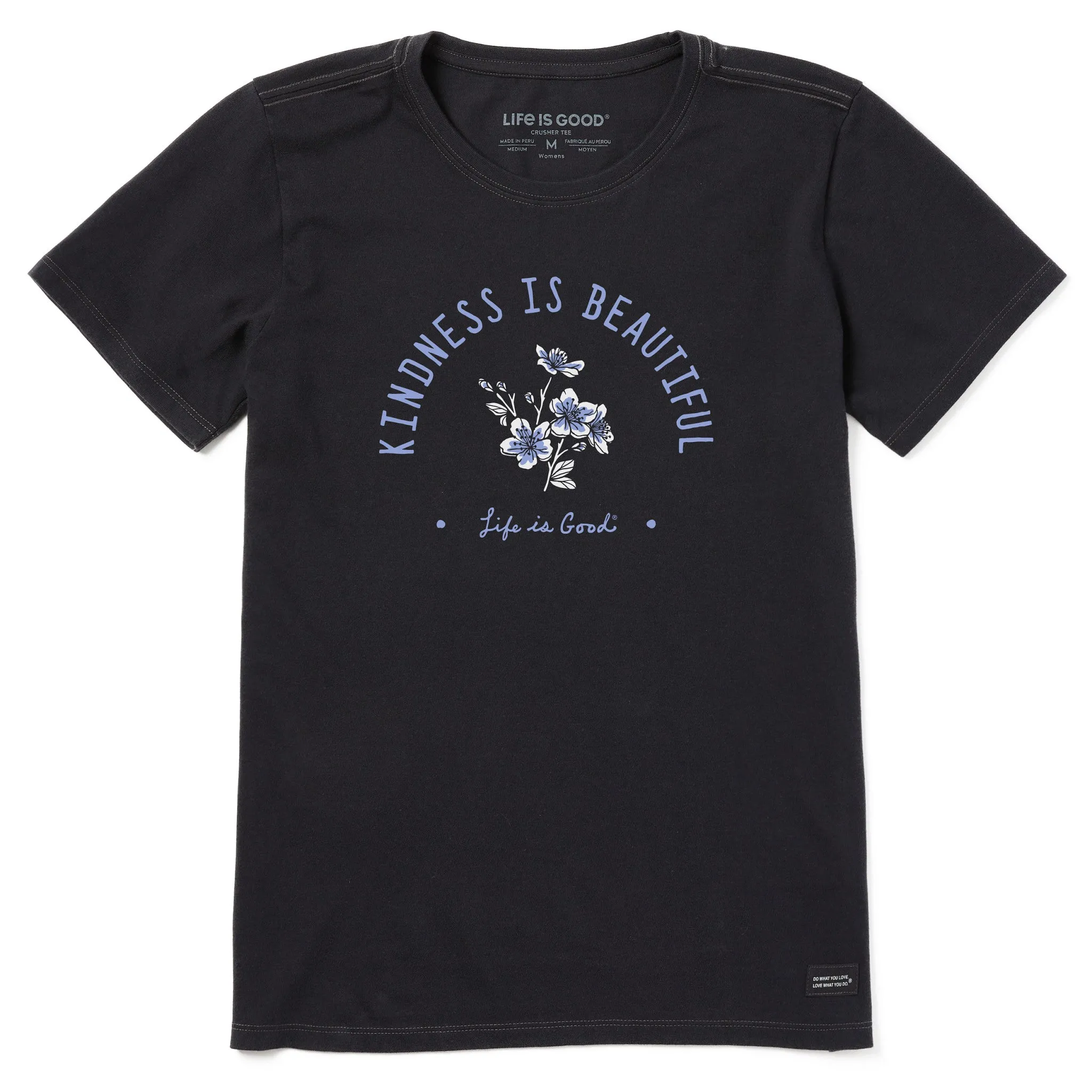 Women's Beautiful Cherry Blossoms Short Sleeve Crusher-LITE Tee Life is Good
