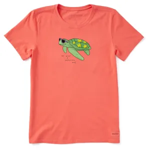 Women's Beautiful Day Turtle Short Sleeve Tee Life is Good