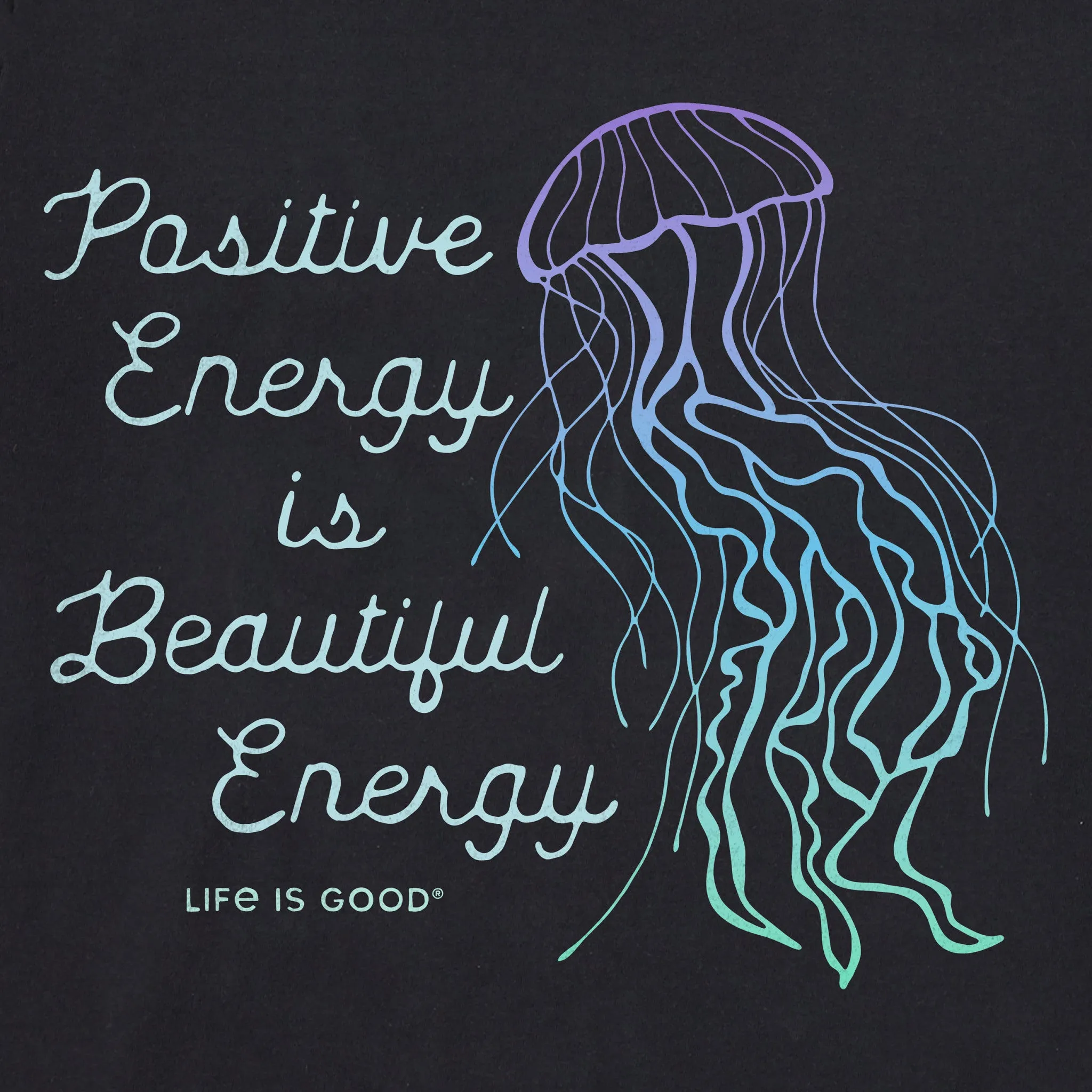Women's Beautiful Energy Jellyfish Short Sleeve Tee Life is Good