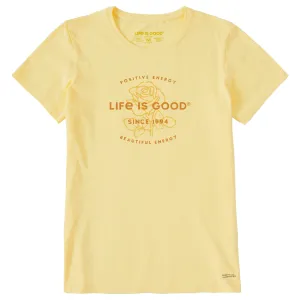 Women's Beautiful Energy Rose Short Sleeve Crusher Tee Life is Good