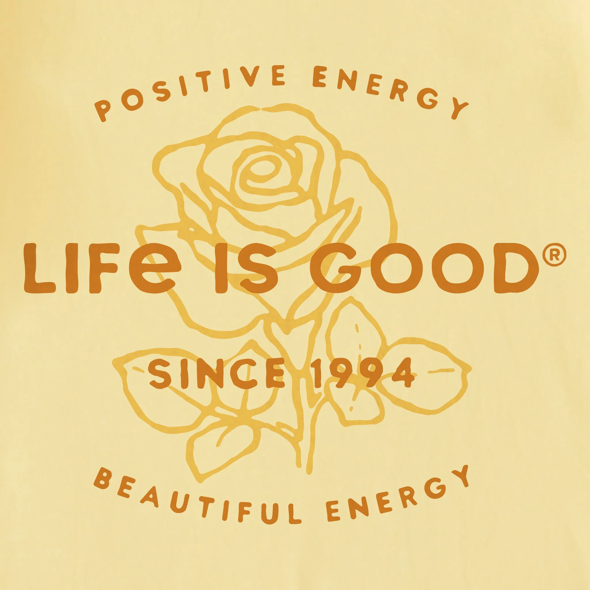 Women's Beautiful Energy Rose Short Sleeve Crusher Tee Life is Good