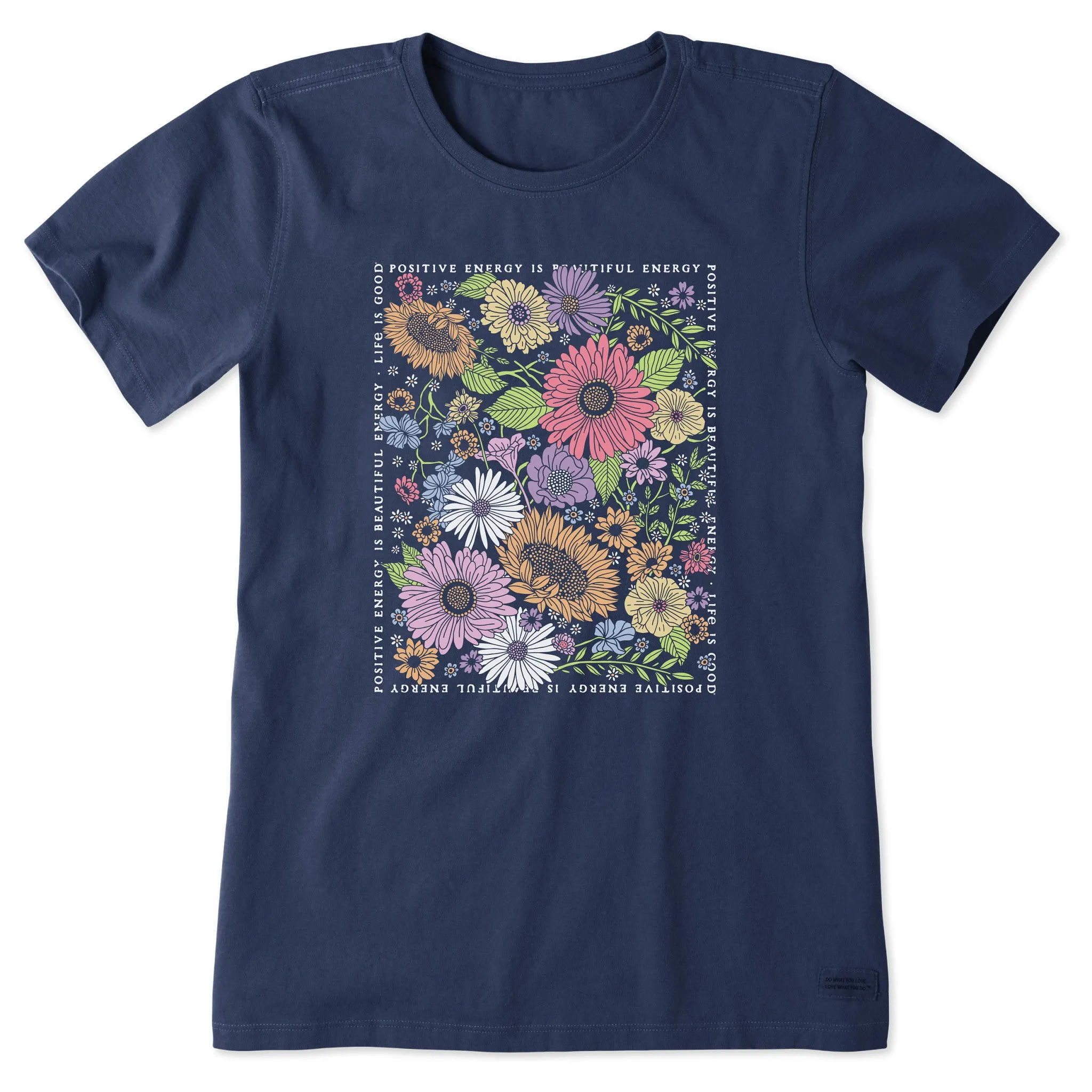 Women's Beautiful Energy Wildflowers Short Sleeve Crusher Tee Life is Good