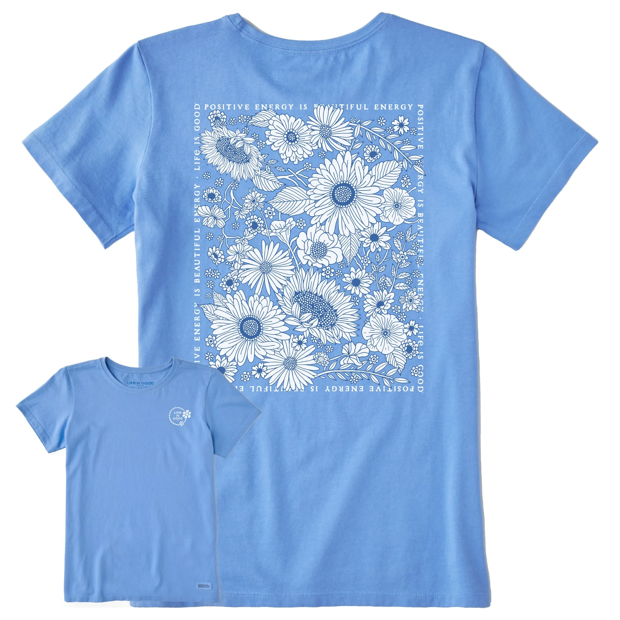Women's Beautiful Energy Wildflowers Short Sleeve Tee Life is Good