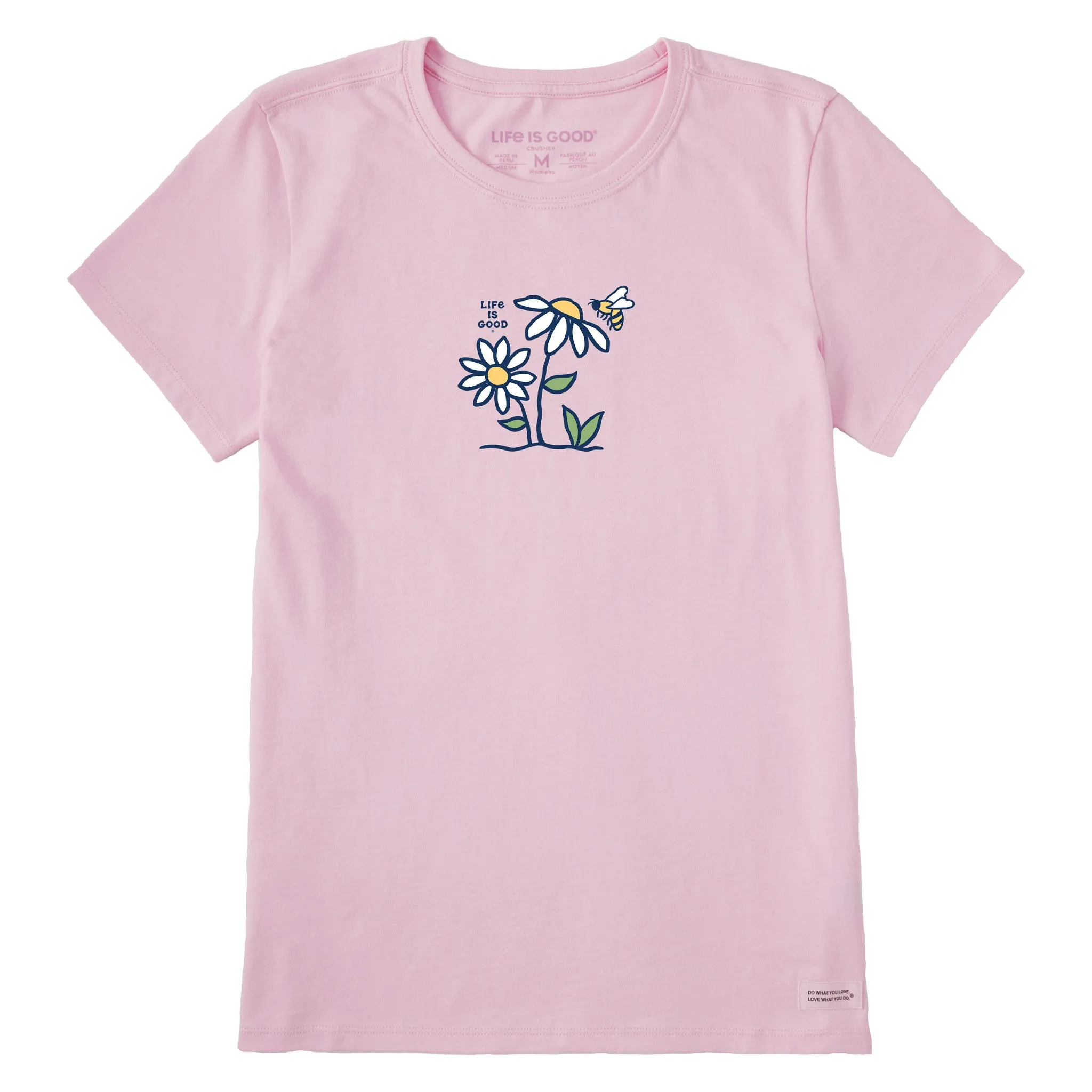 Women's Bee Daisy Short Sleeve Tee Life is Good
