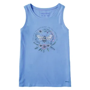 Women's Bee Happiness All Around Crusher Tank Life is Good