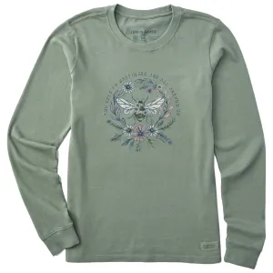 Women's Bee Happiness All Around Long Sleeve Crusher Tee Life is Good