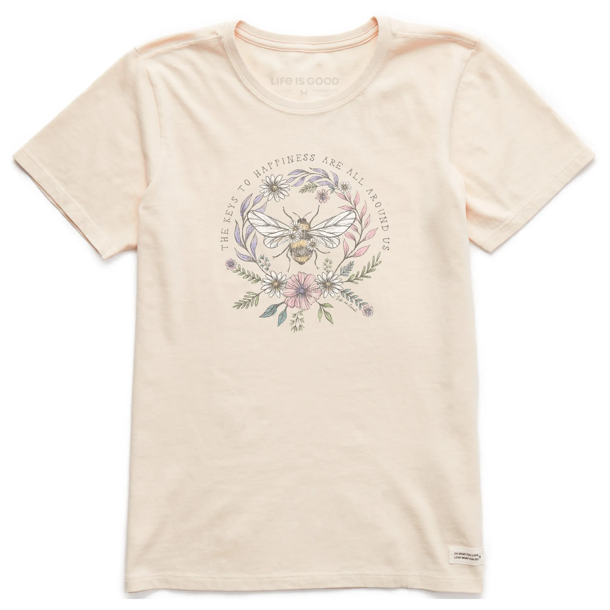 Women's Bee Happiness All Around Short Sleeve Tee Life is Good