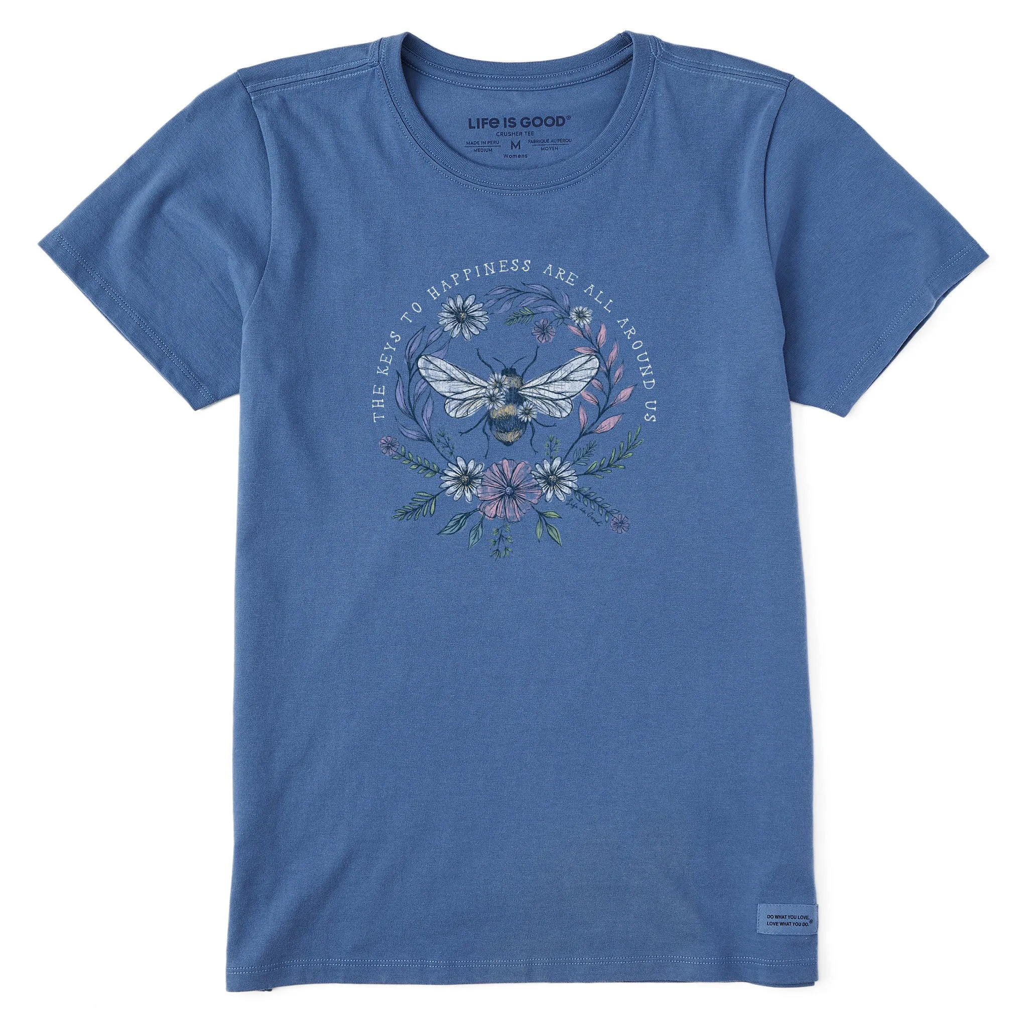 Women's Bee Happiness All Around Short Sleeve Tee Life is Good