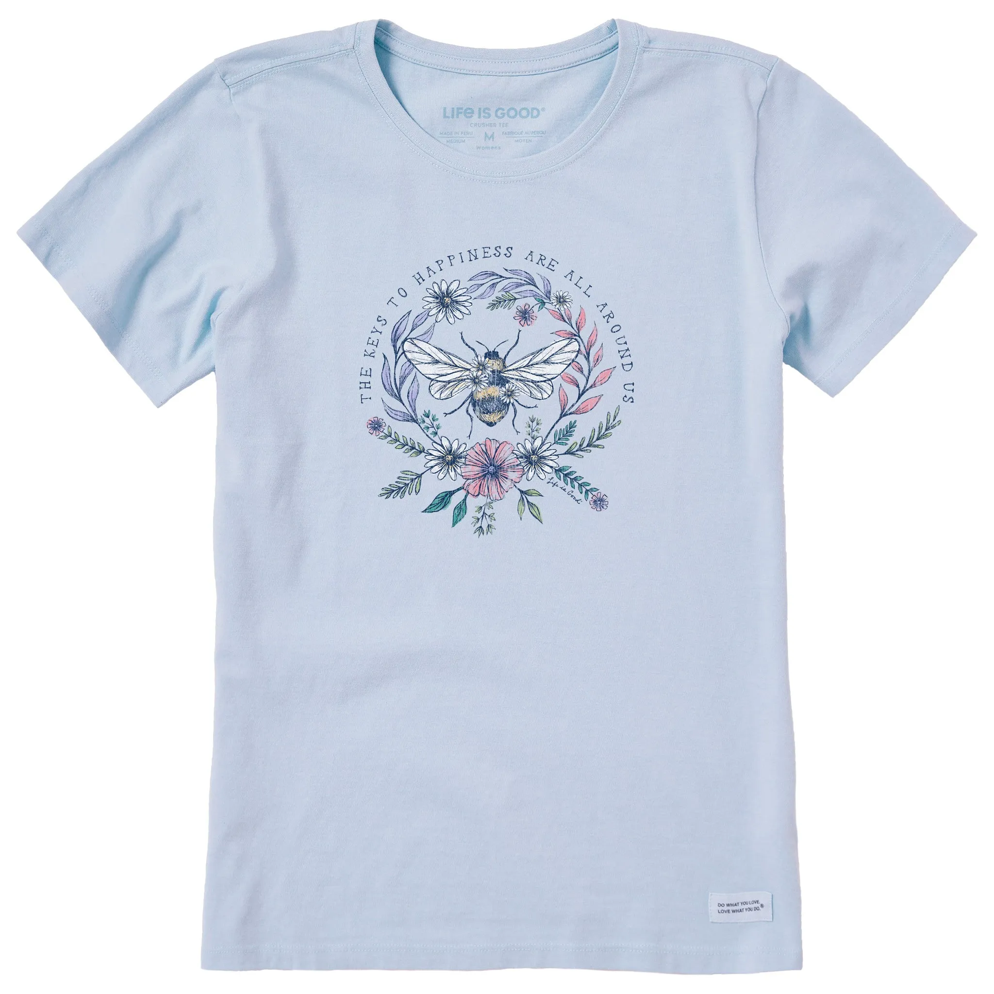 Women's Bee Happiness All Around Short Sleeve Tee Life is Good