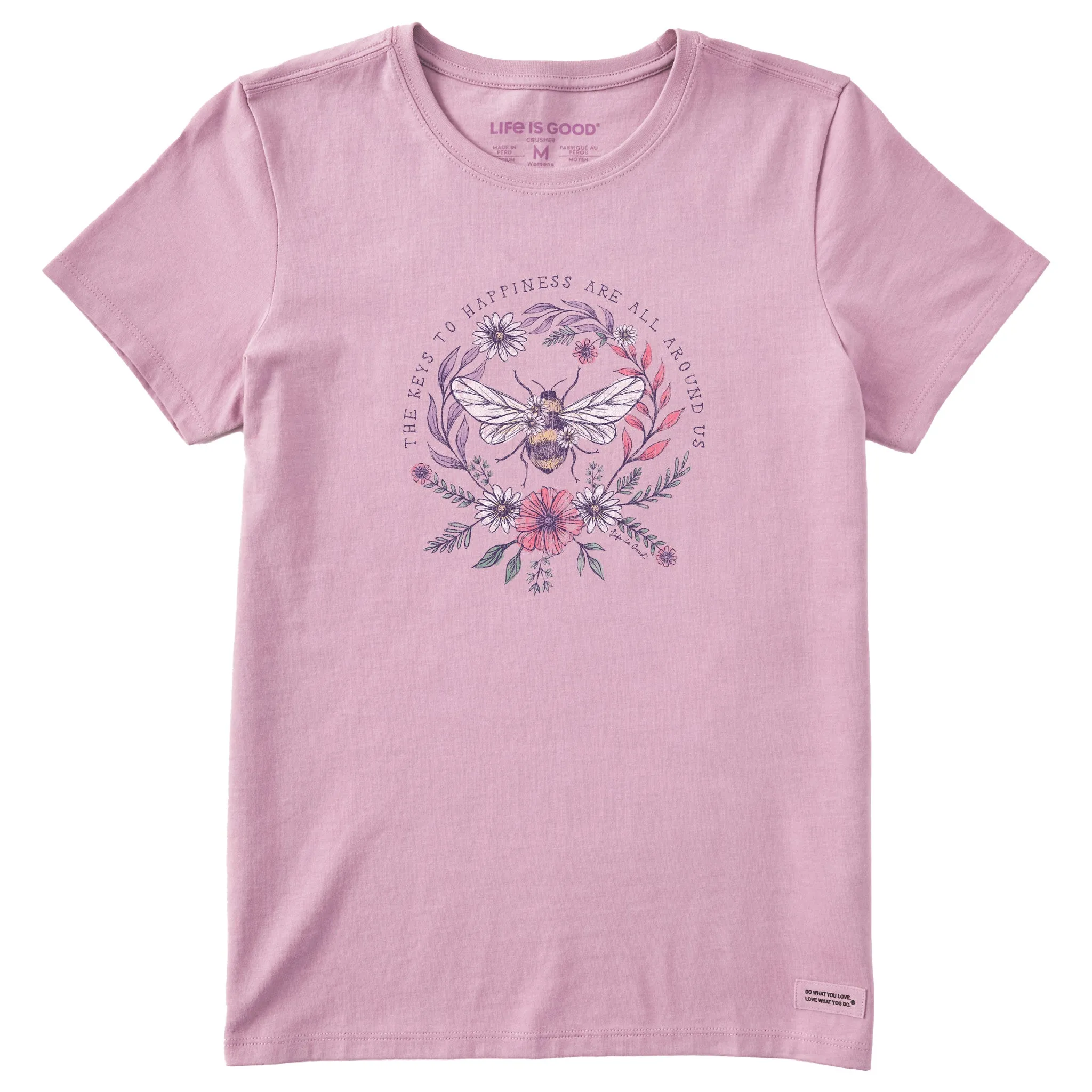 Women's Bee Happiness All Around Short Sleeve Tee Life is Good
