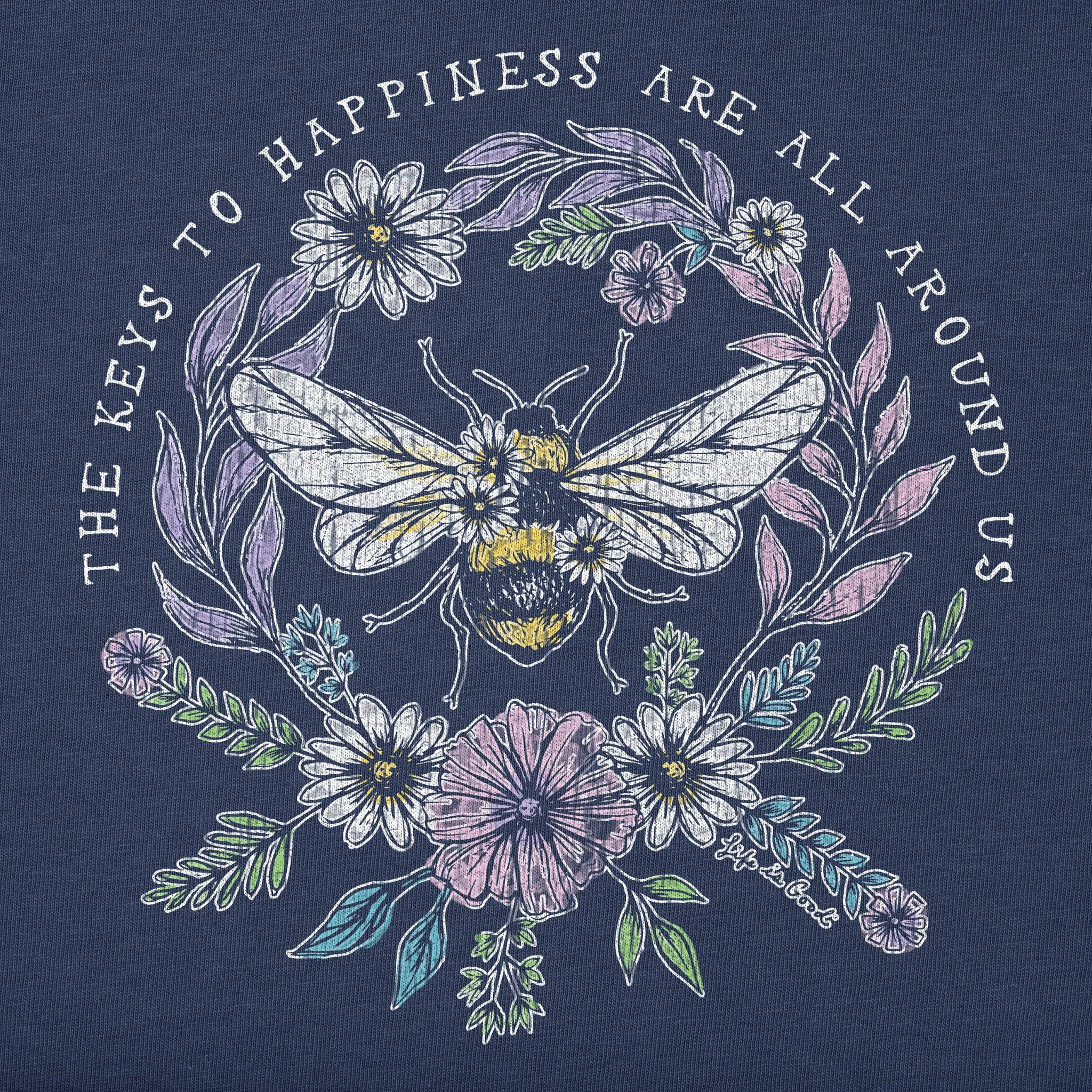 Women's Bee Happiness All Around Short Sleeve Tee Life is Good