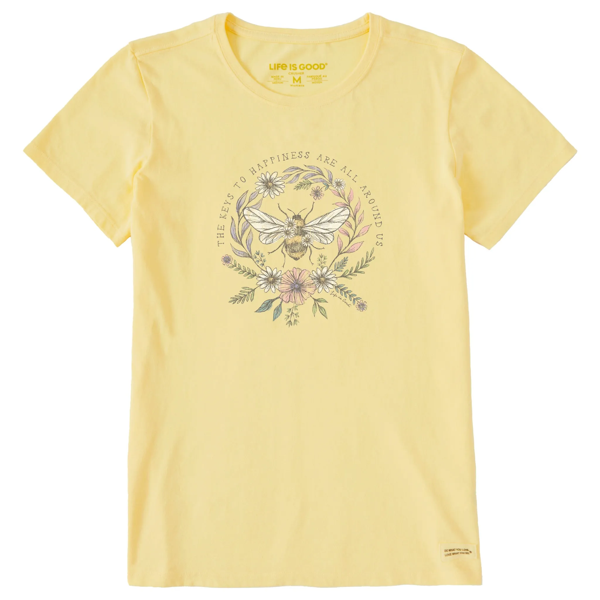 Women's Bee Happiness All Around Short Sleeve Tee Life is Good