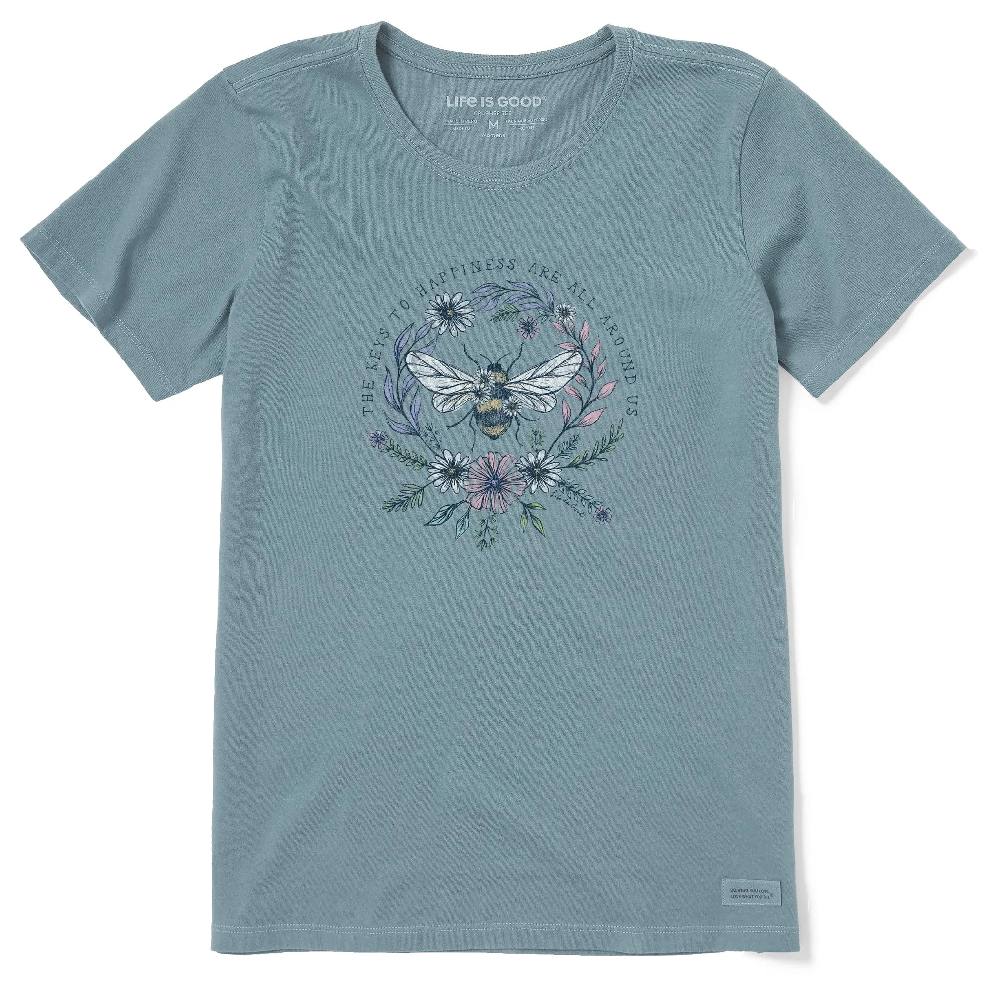 Women's Bee Happiness All Around Short Sleeve Tee Life is Good