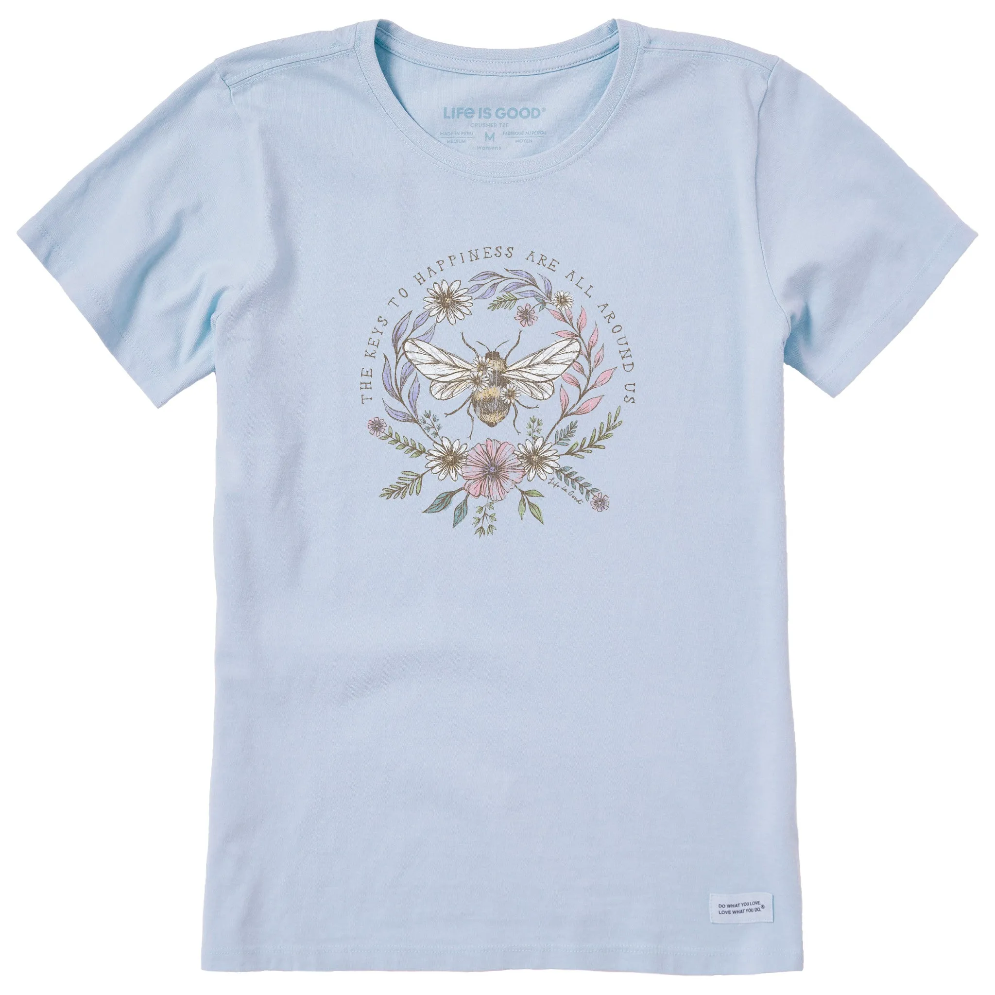 Women's Bee Happiness All Around Short Sleeve Tee Life is Good