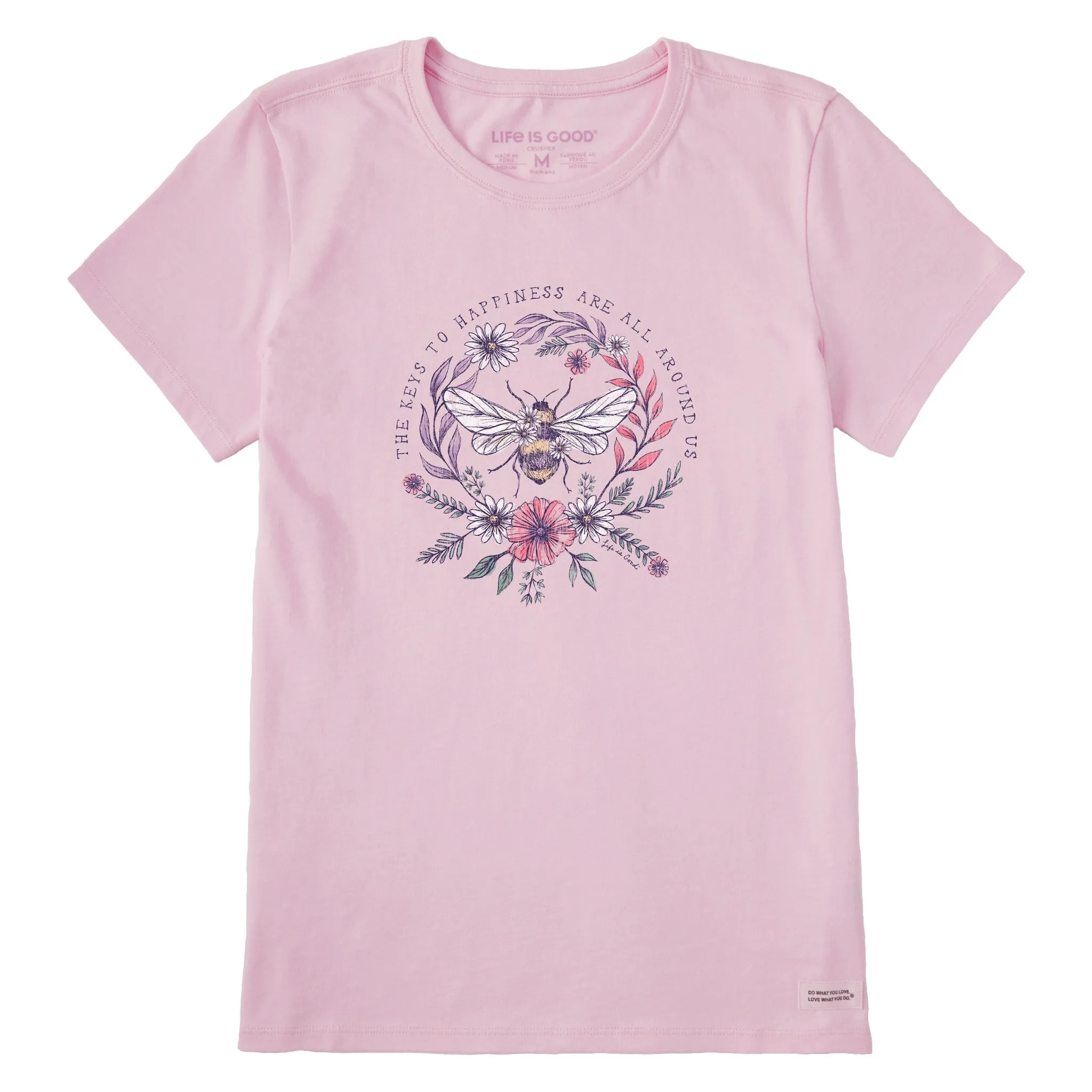Women's Bee Happiness All Around Short Sleeve Tee Life is Good