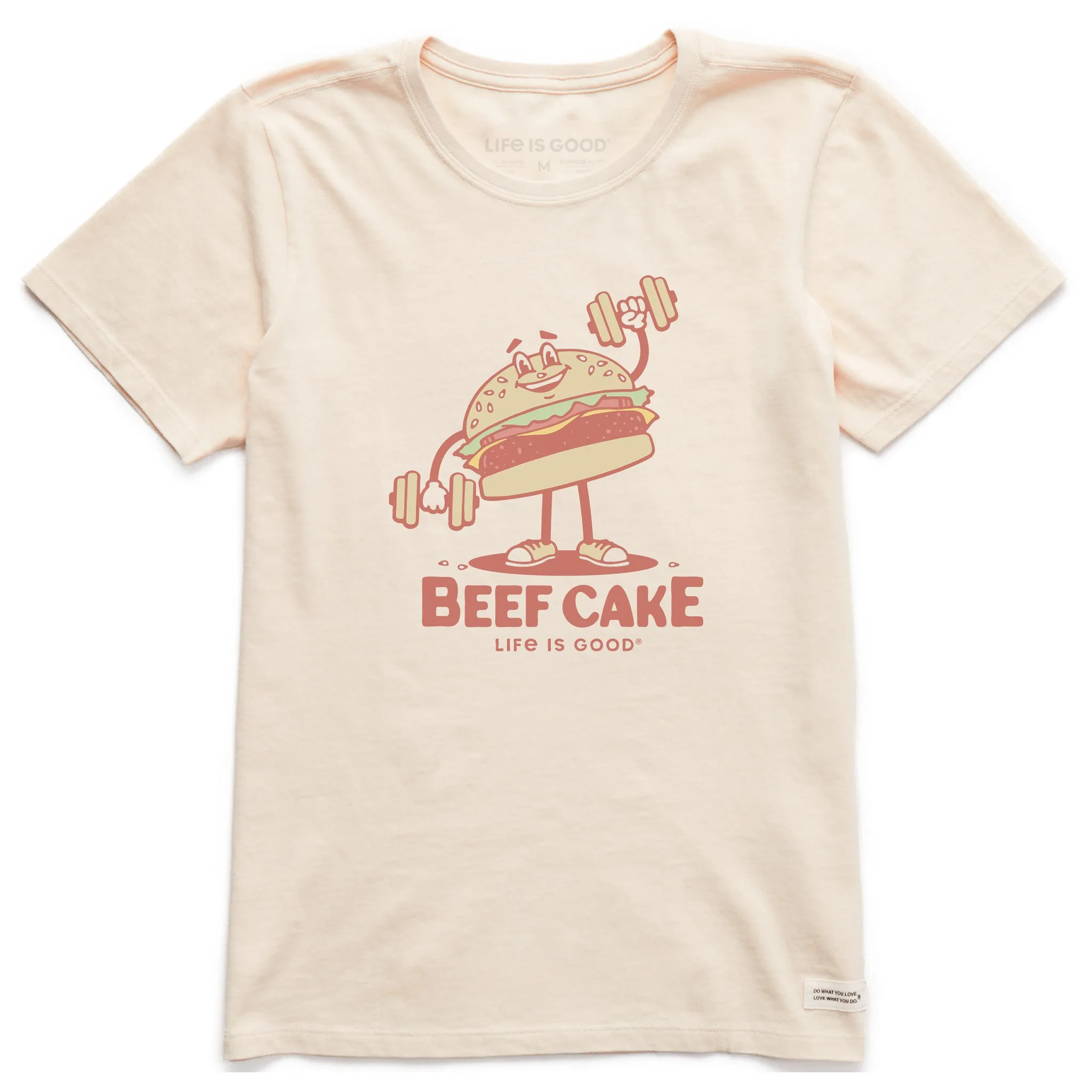 Women's Beef Cake Short Sleeve Crusher Tee Life is Good