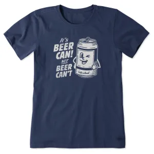 Women's Beer Can Short Sleeve Tee Life is Good