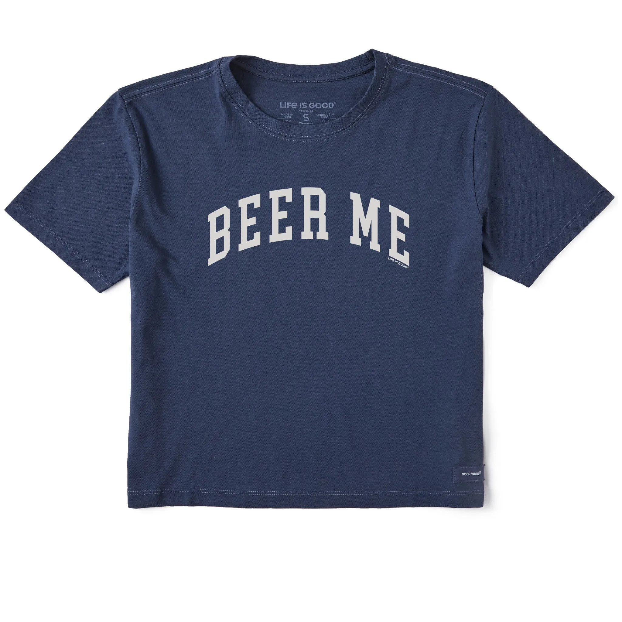Women's Beer Me Arch Short Sleeve Crusher Boxy Tee Life is Good