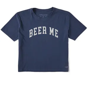 Women's Beer Me Arch Short Sleeve Crusher Boxy Tee Life is Good