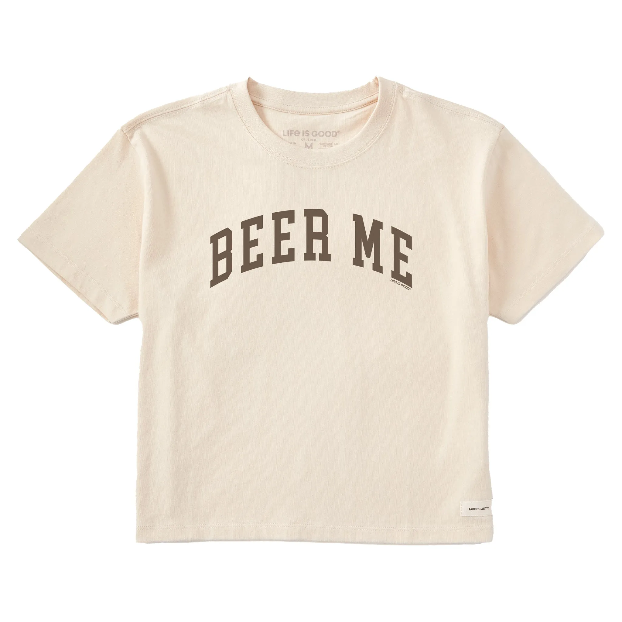 Women's Beer Me Arch Short Sleeve Crusher Boxy Tee Life is Good