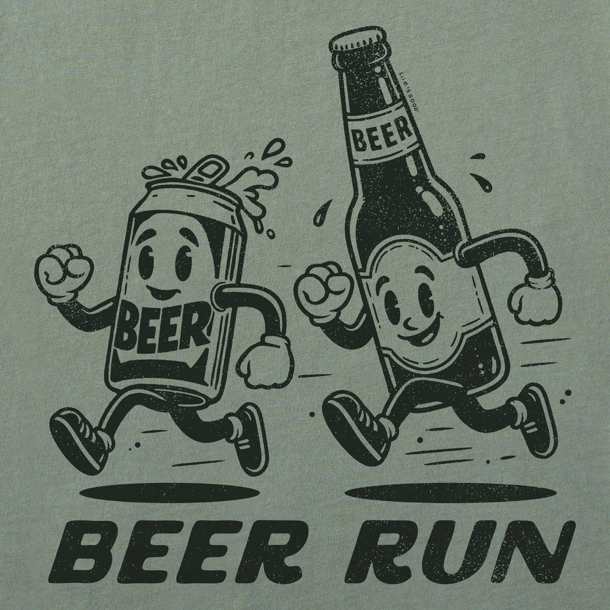 Women's Beer Run Short Sleeve Crusher Boxy Tee Life is Good