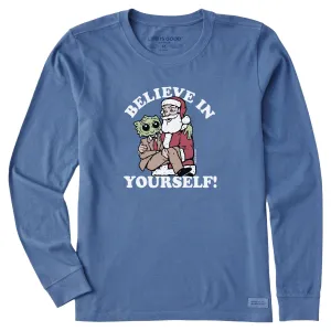 Women's Believe in Yourself Alien Long Sleeve Crusher Tee Life is Good