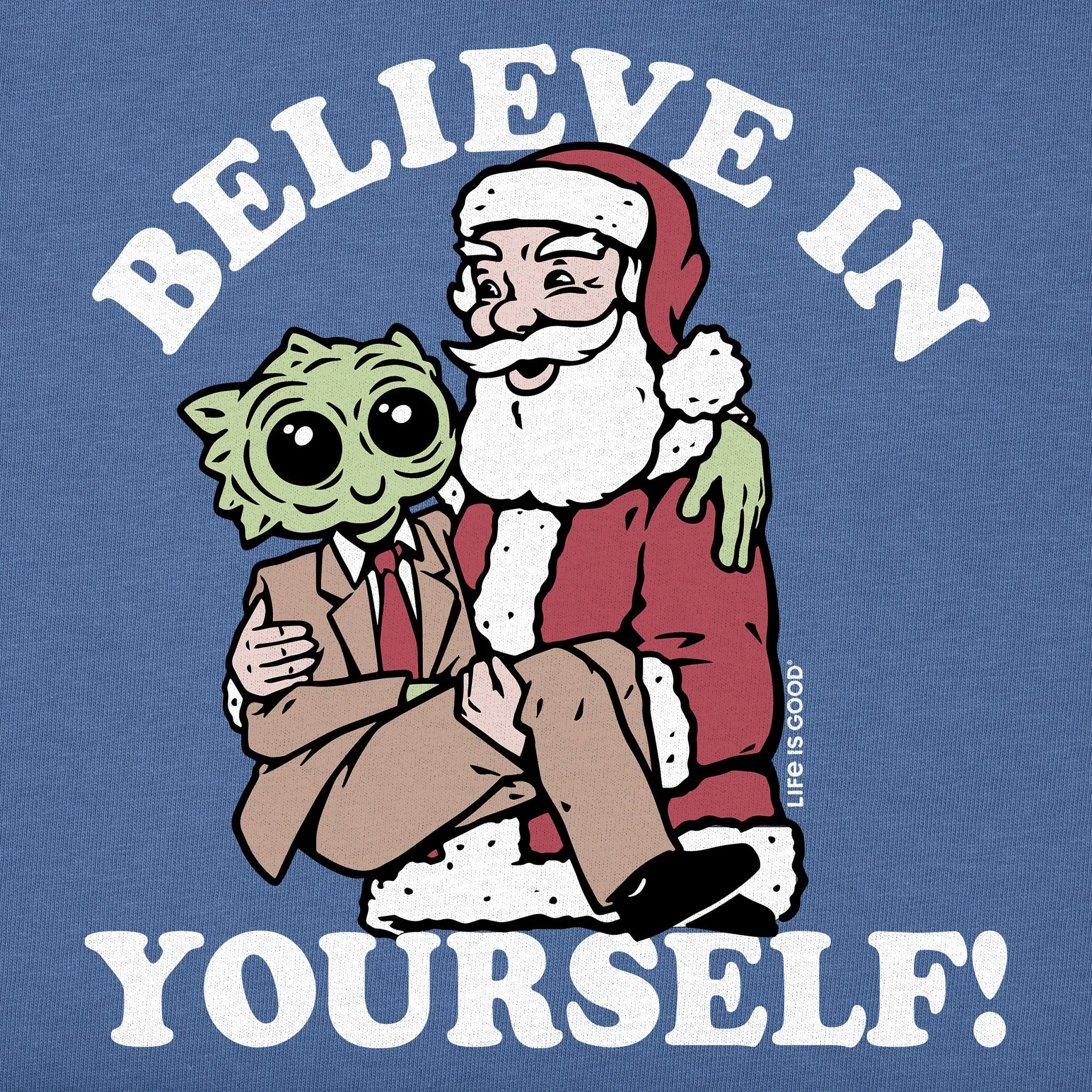 Women's Believe in Yourself Alien Long Sleeve Crusher Tee Life is Good