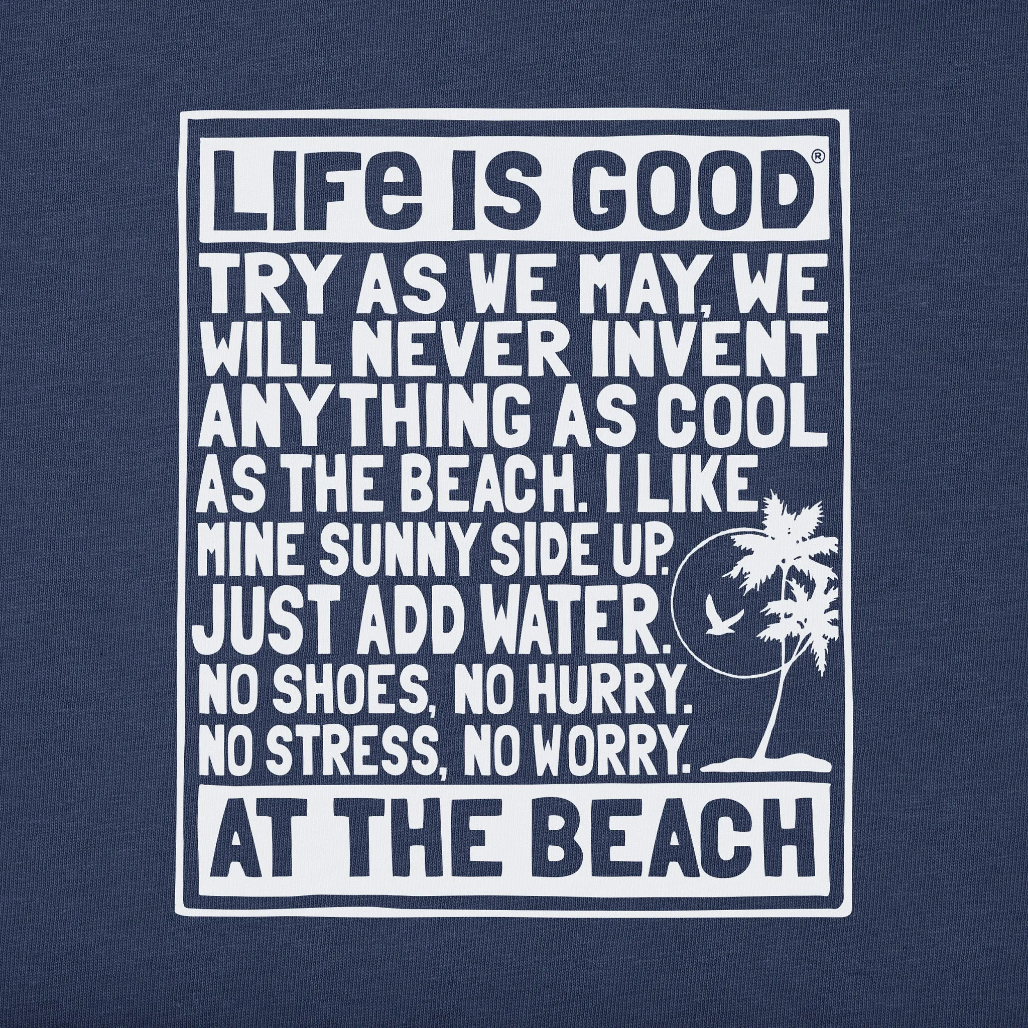 Women's Berts Beach Manifesto Short Sleeve Crusher Tee Life is Good