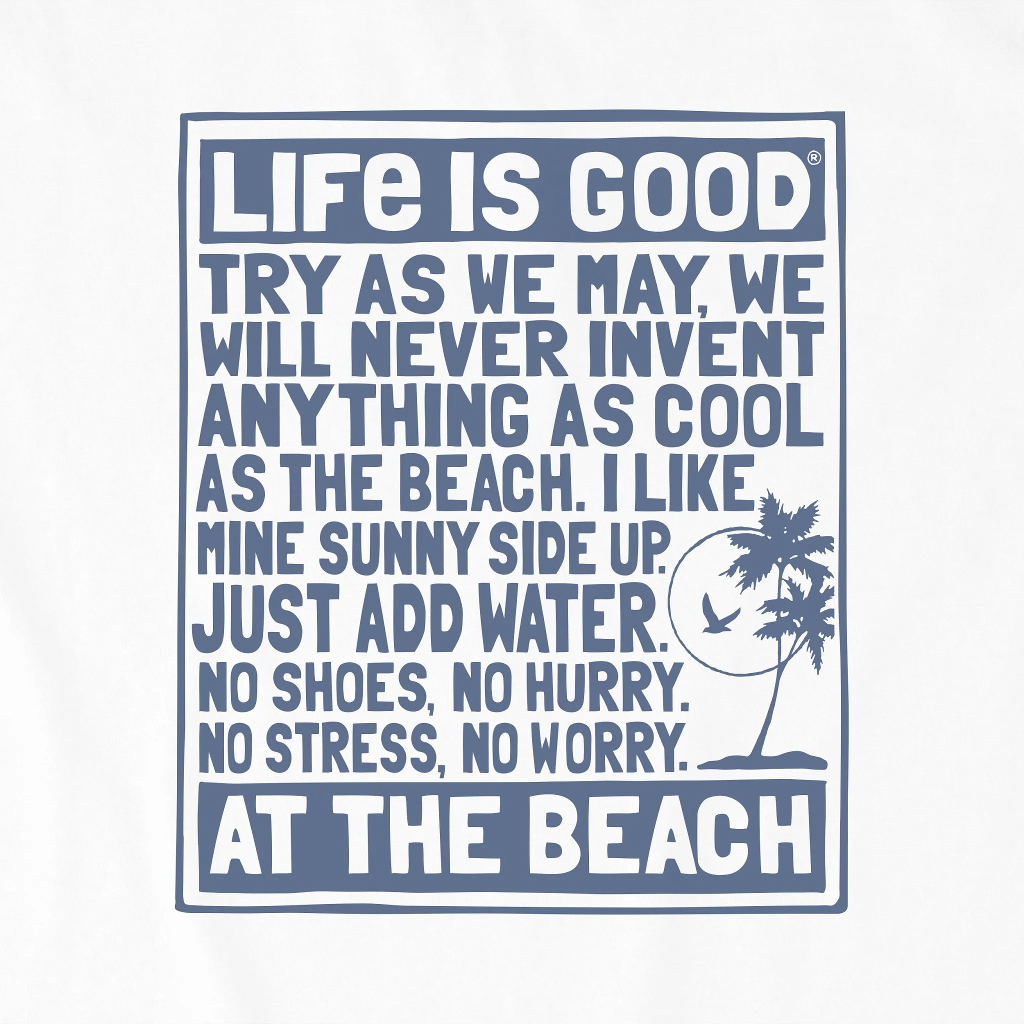 Women's Berts Beach Manifesto Short Sleeve Crusher Tee Life is Good