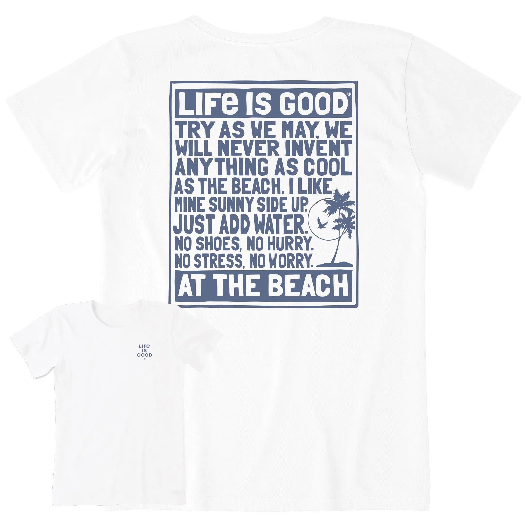 Women's Berts Beach Manifesto Short Sleeve Crusher Tee Life is Good