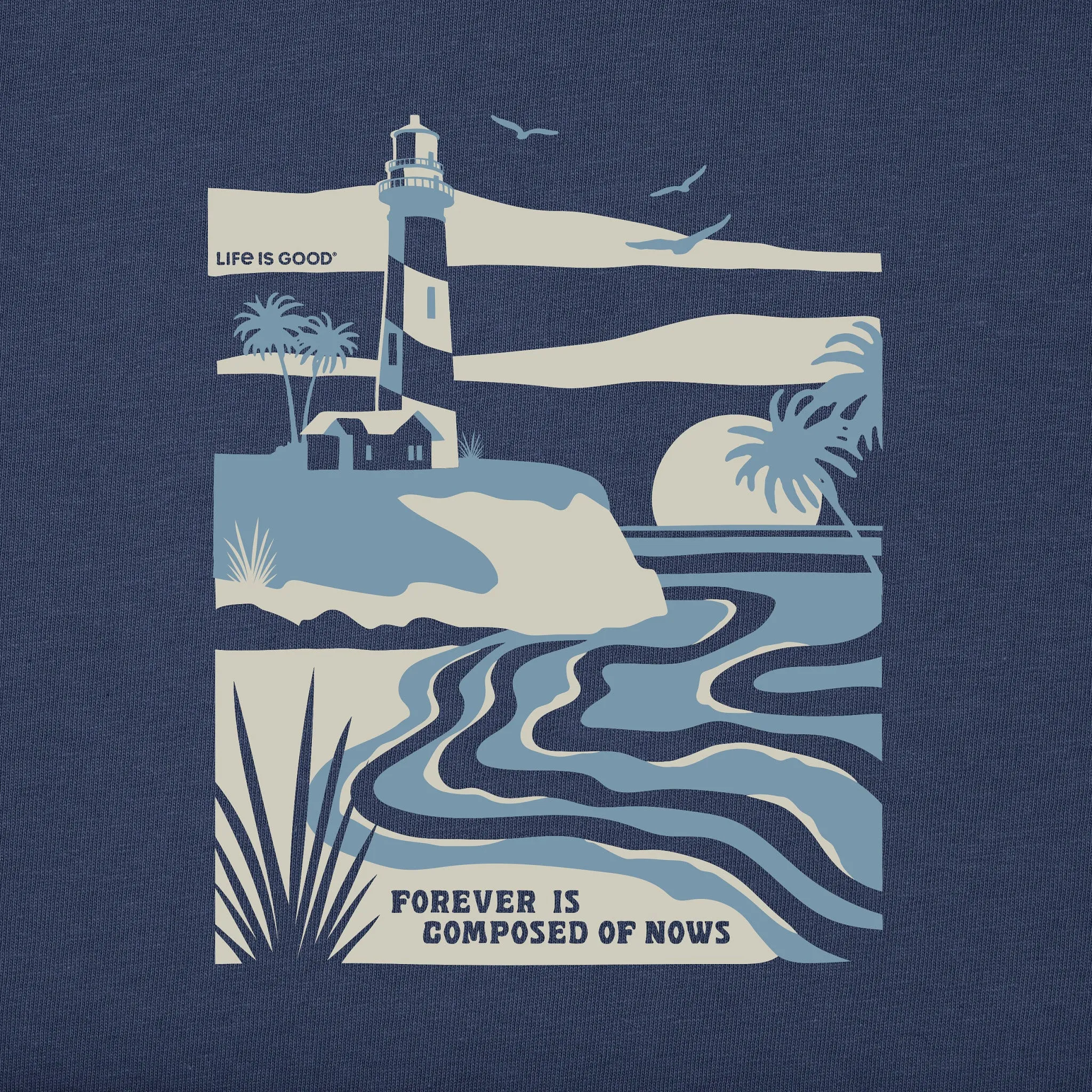 Women's Bert's Beach Medley Short Sleeve Crusher Tee Life is Good