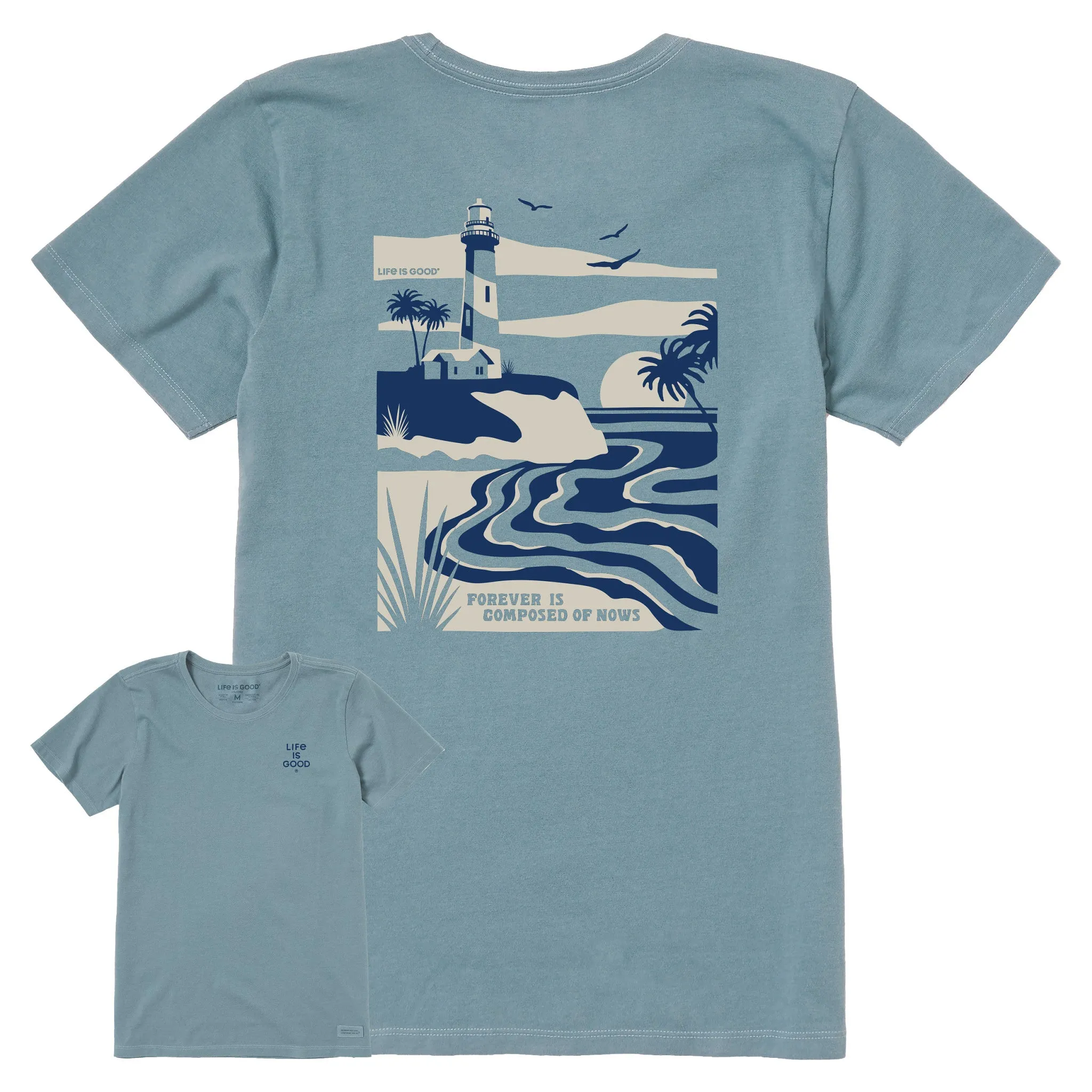 Women's Bert's Beach Medley Short Sleeve Crusher Tee Life is Good