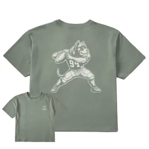 Women's Bert's Cane Corso w Football Short Sleeve Crusher Boxy Tee Life is Good
