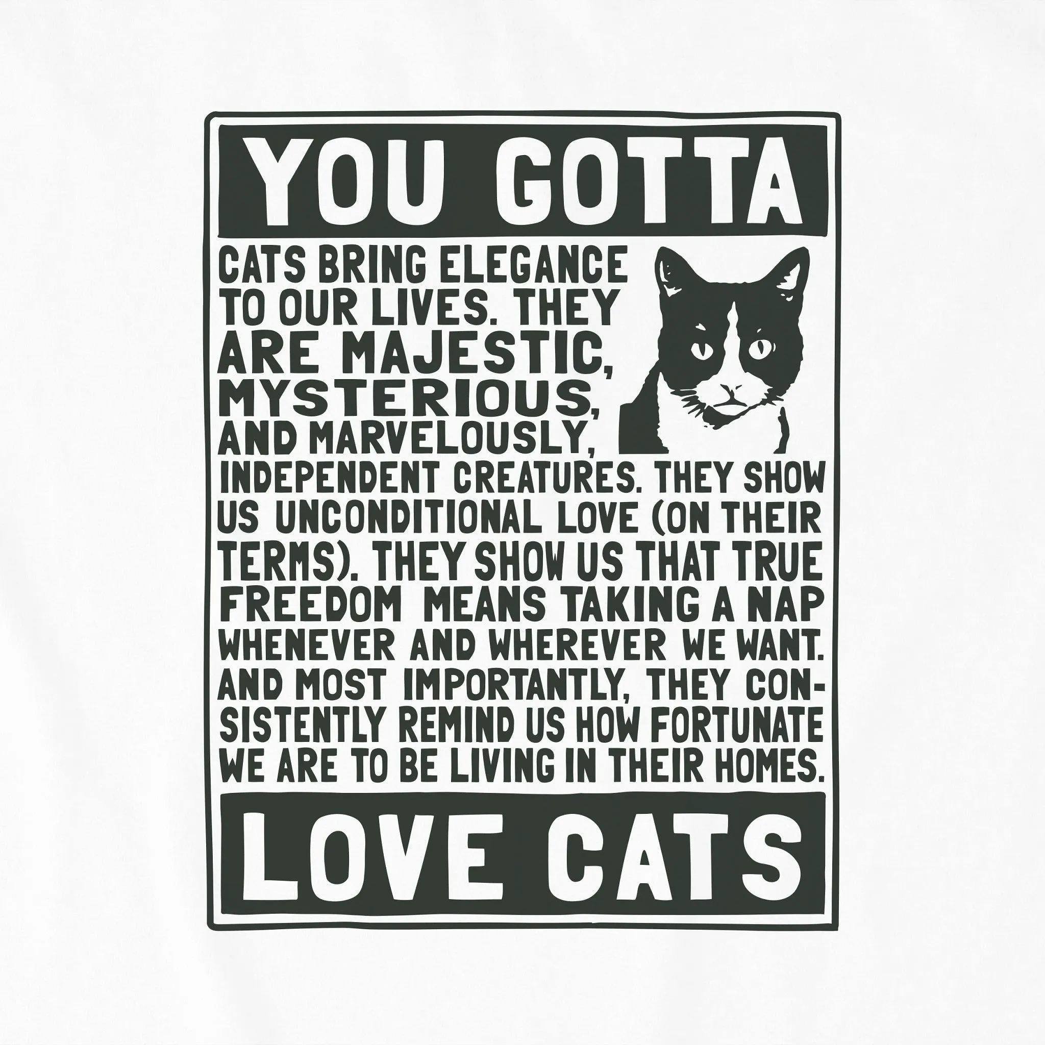 Women's Berts Cat Manifesto Short Sleeve Crusher Tee Life is Good
