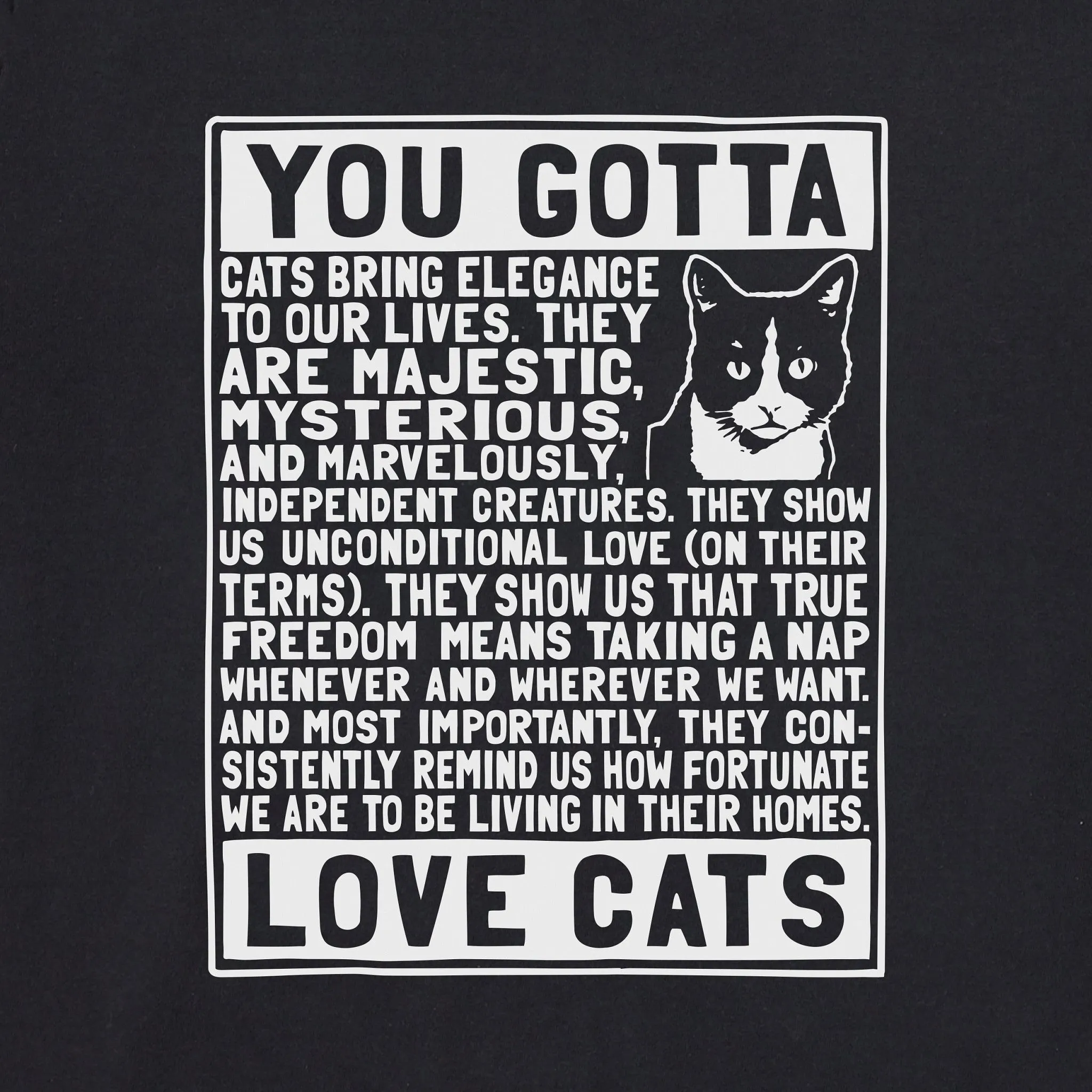 Women's Berts Cat Manifesto Short Sleeve Crusher Tee Life is Good