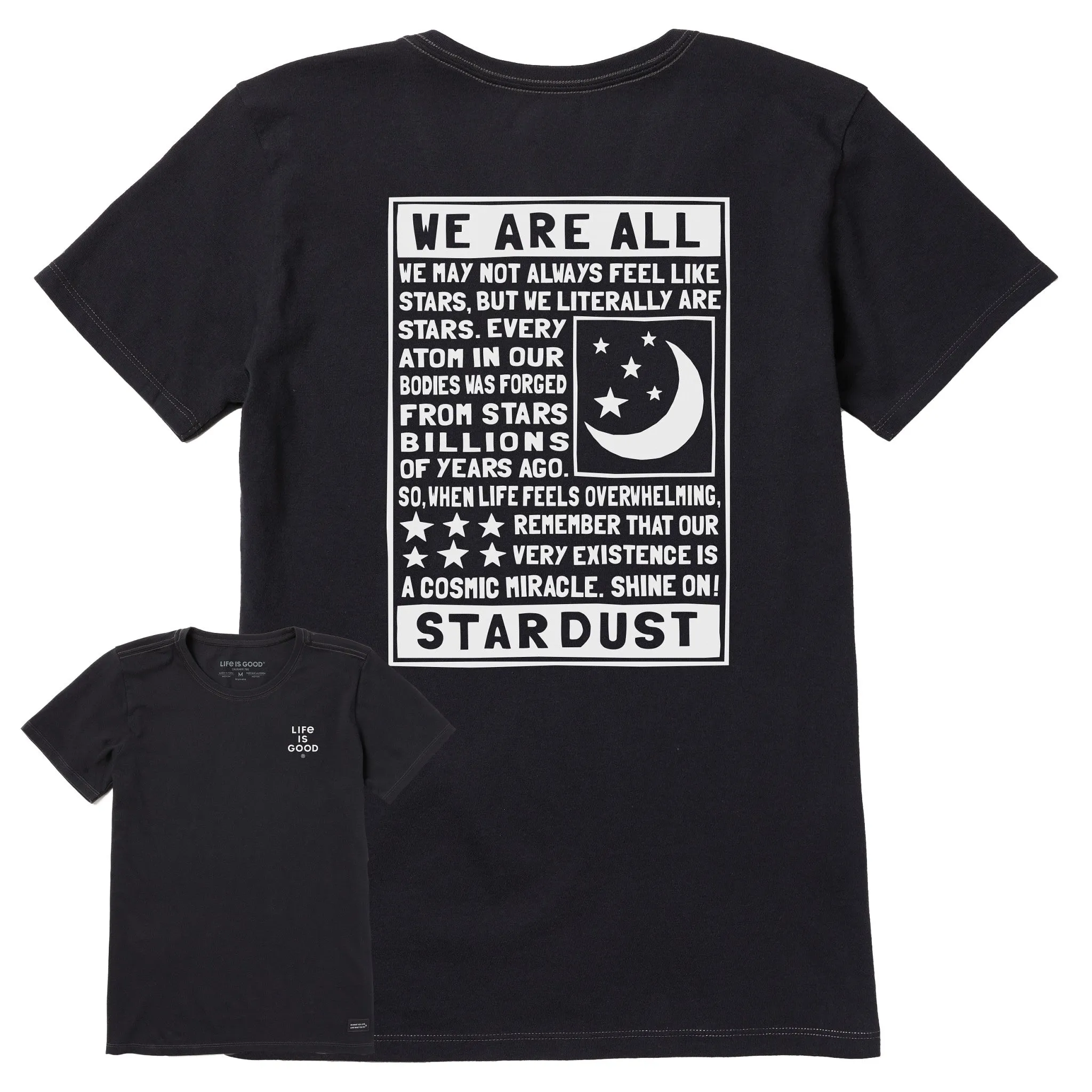 Women's Berts Celestial Manifesto Short Sleeve Crusher Tee Life is Good