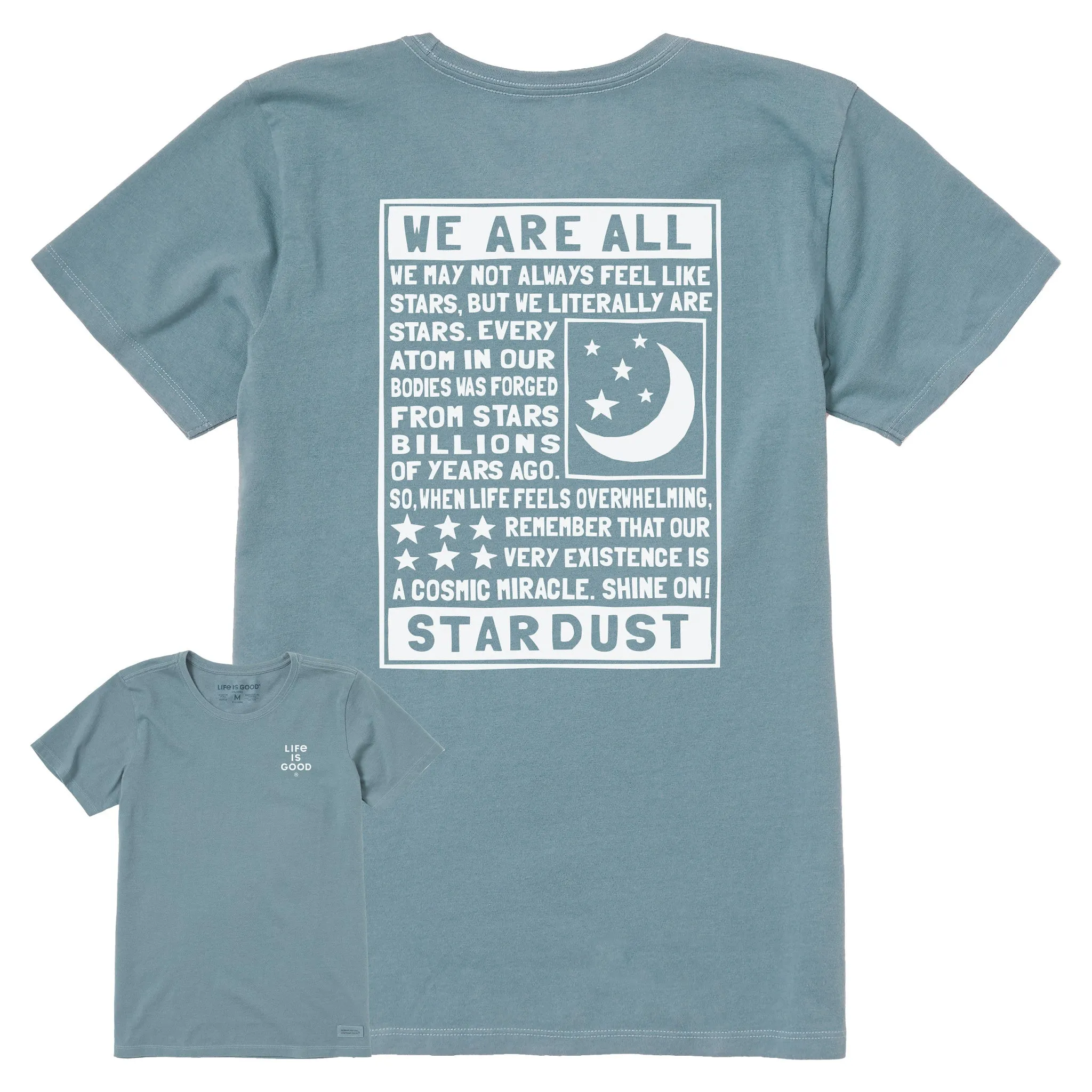 Women's Berts Celestial Manifesto Short Sleeve Crusher Tee Life is Good