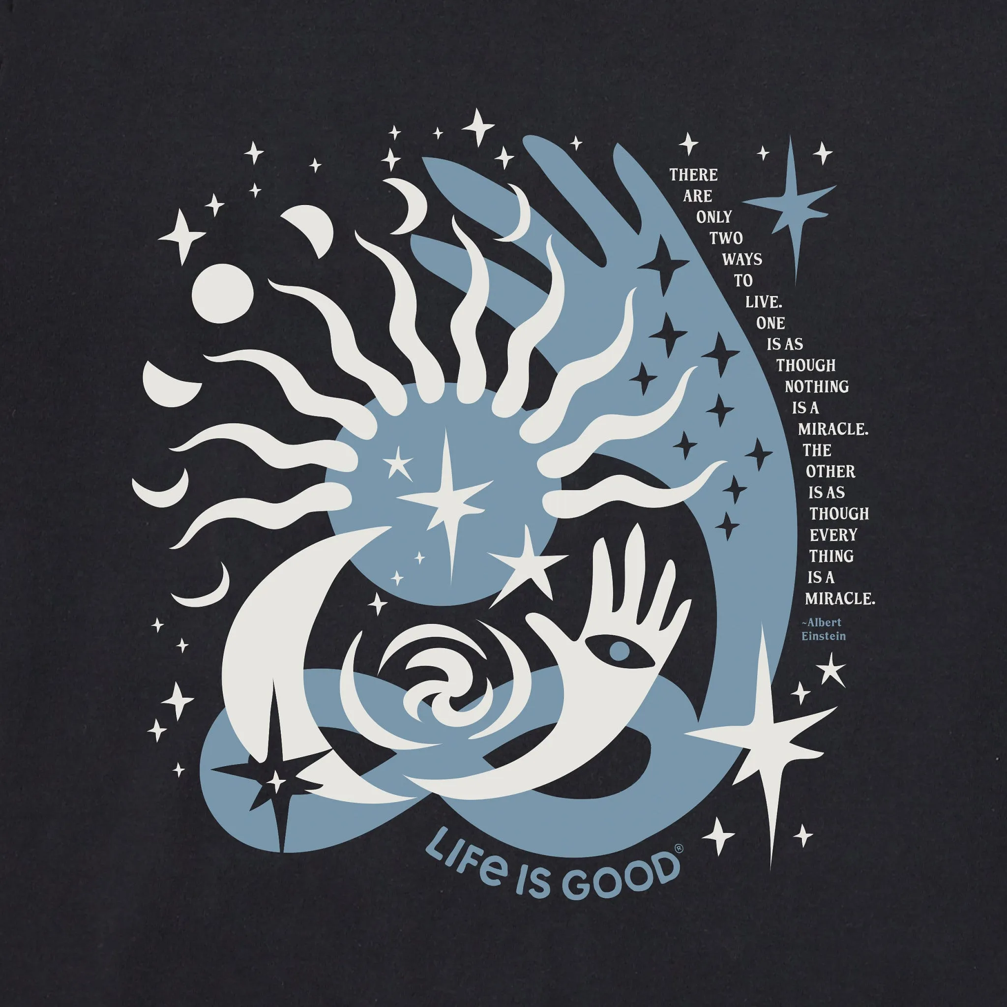 Women's Bert's Celestial Medley Short Sleeve Crusher Tee Life is Good