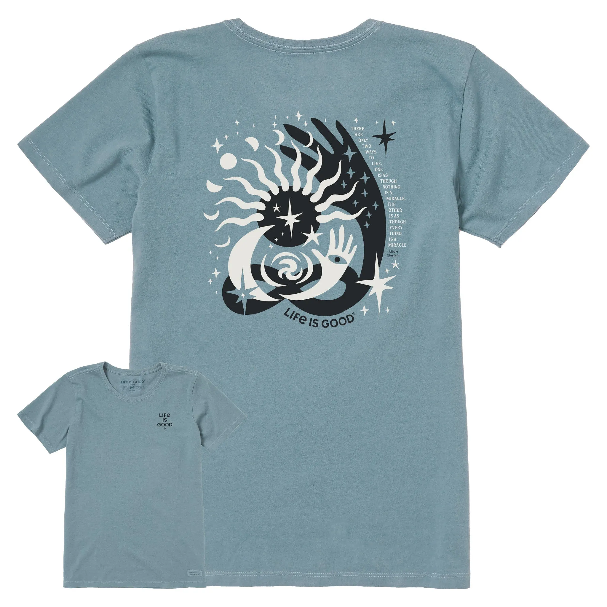 Women's Bert's Celestial Medley Short Sleeve Crusher Tee Life is Good