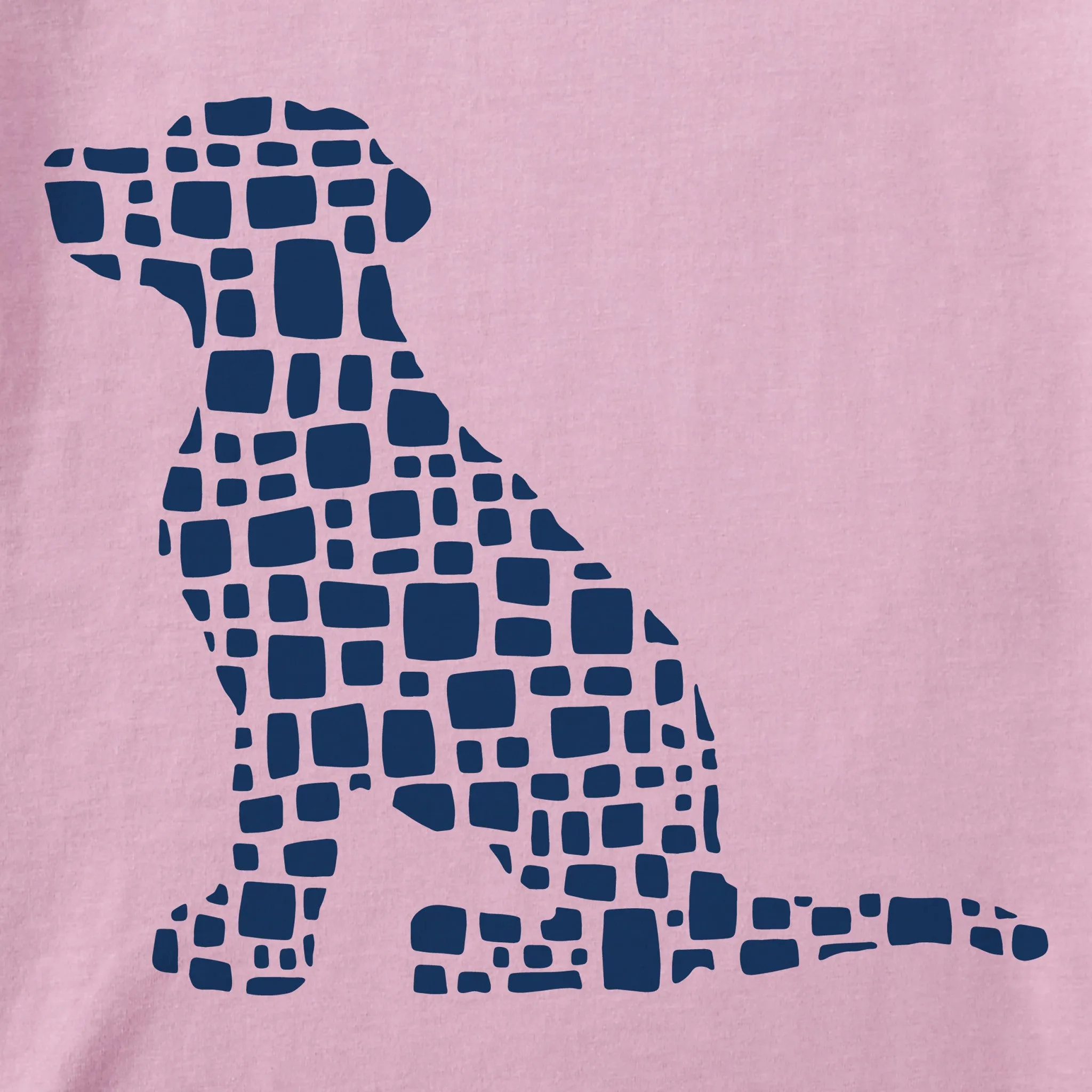 Women's Bert's Cobblestone Dog Short Sleeve Crusher Boxy Tee Life is Good