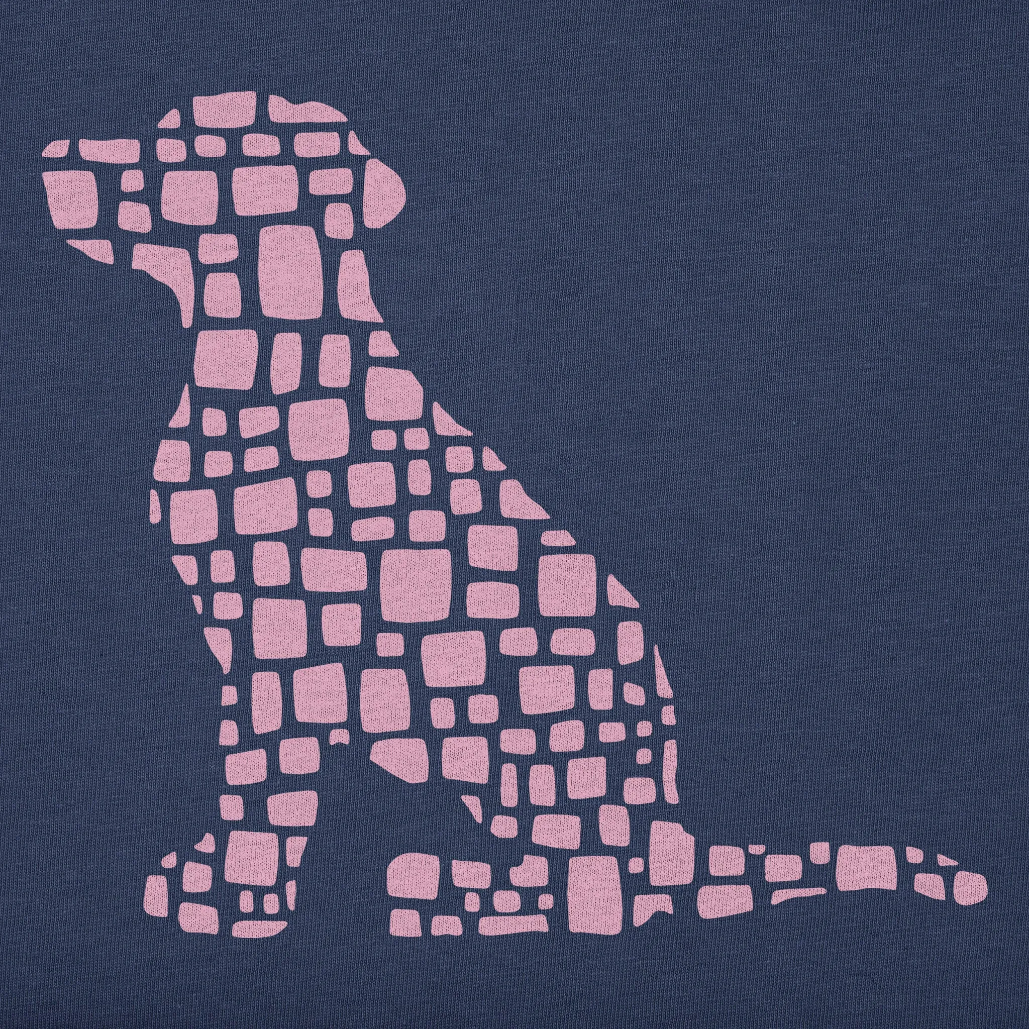 Women's Bert's Cobblestone Dog Short Sleeve Crusher Boxy Tee Life is Good