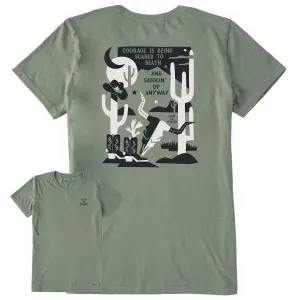 Women's Bert's Cowboy Medley Short Sleeve Crusher Tee Life is Good