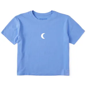 Women's Bert's Crescent Short Sleeve Crusher Boxy Tee Life is Good